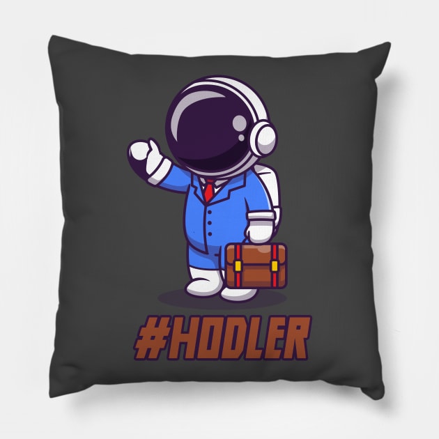 Hodler, crypto trader Pillow by info@dopositive.co.uk