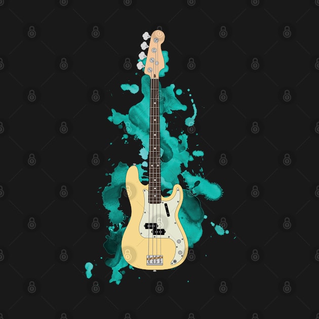 P-style Bass Guitar Butterscotch Color by nightsworthy