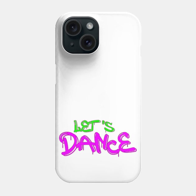 Let's Dance Green Pink by PK.digart Phone Case by PK.digart