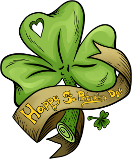 Happy Patrick's Day Shamrock Magnet