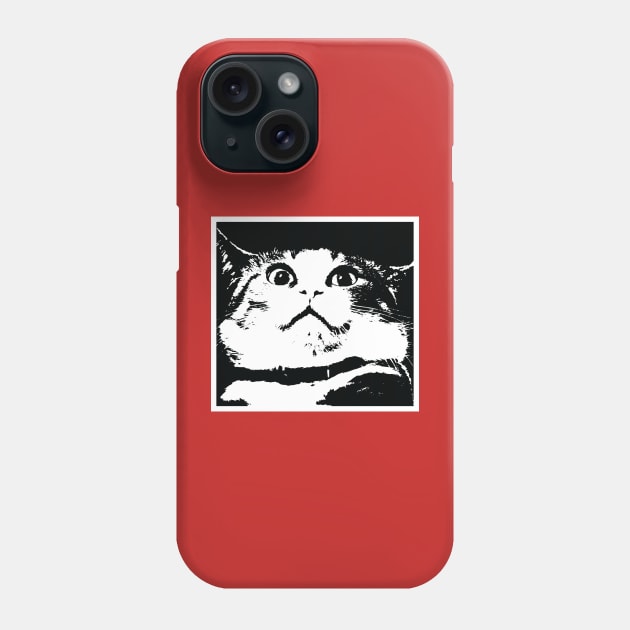 STUNNED CAT Phone Case by encip