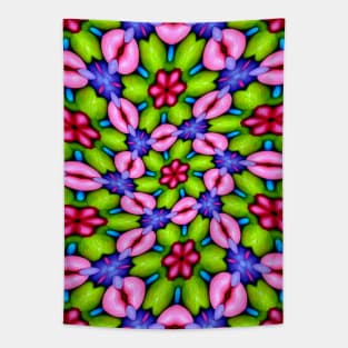 Cute Pink Flower Pattern Tapestry