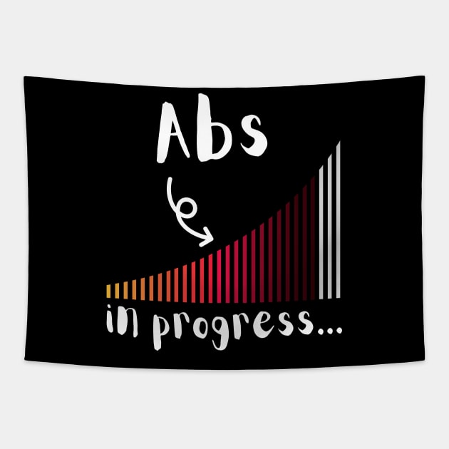 Abs in progress incomplete Tapestry by BalmyBell