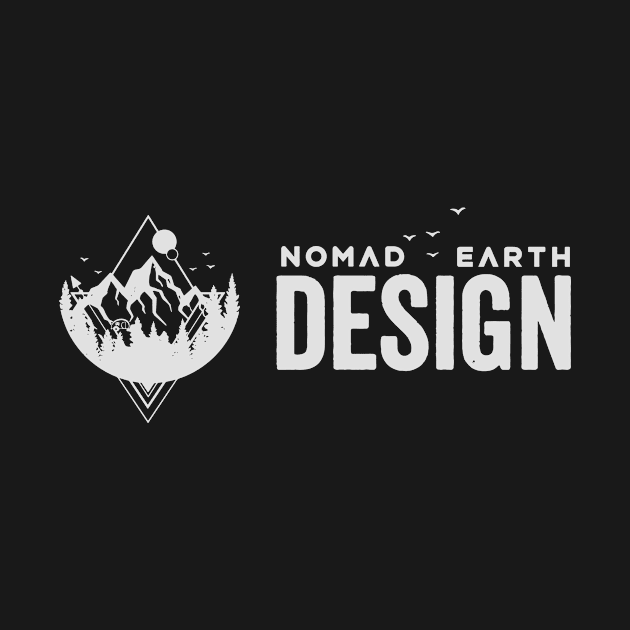 all white full logo by nomadearthdesign