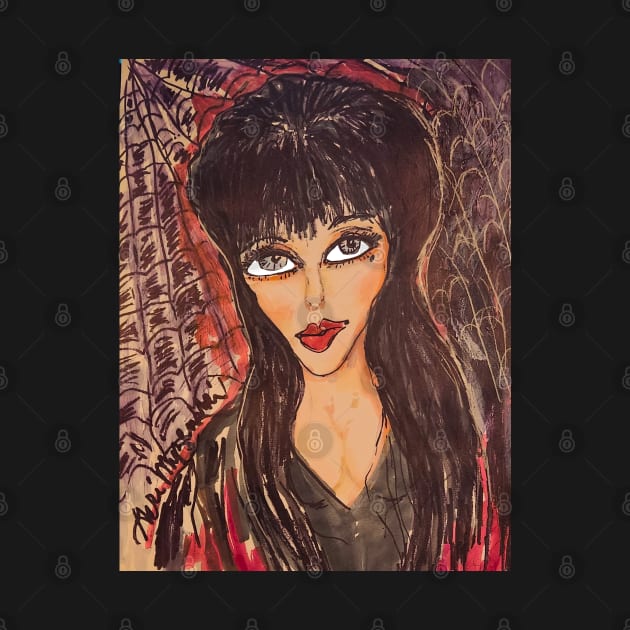 Elvira's Haunted Hills Cassandra Peterson by TheArtQueenOfMichigan 