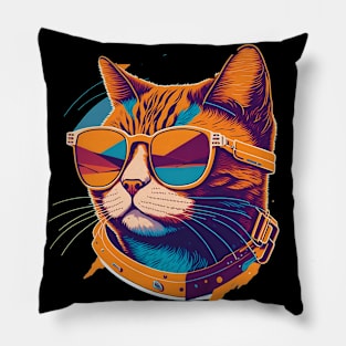 Cool Cat Kitten Lover Pillow