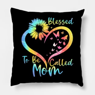 Blessed To Be Called Mom Mothers Day 2024 Sunflower Pillow