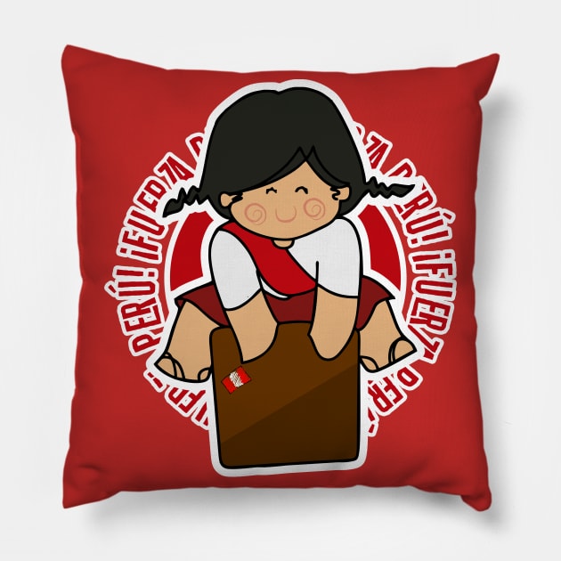 Fuerza Perú Pillow by ElsaDesign