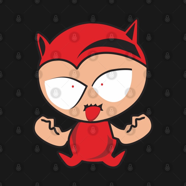 Cute Little Devil Cartoon by imdesign