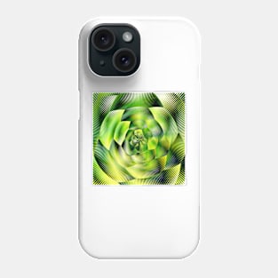 Vegetarian Vortex, Fruit Fantasy Patterns. 6 Green Peppers Phone Case