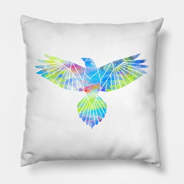 Eagle Abstract Pillow by jhsells98