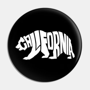 California bear white Pin