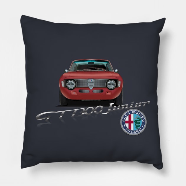 Alfa Romeo GT 1300 Junior Pillow by fmDisegno