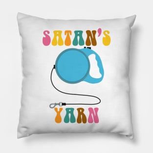 Satan’s Yarn Funny Veterinary Pillow