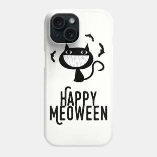 Meoween – Bats and Happy Black Cat Phone Case