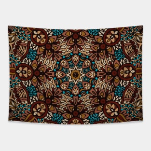 Colorful Indian Mexican Ethnic Oriental Rug Mandala Boho Pattern Tapestry