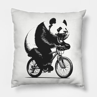 Cycling Panda Pillow