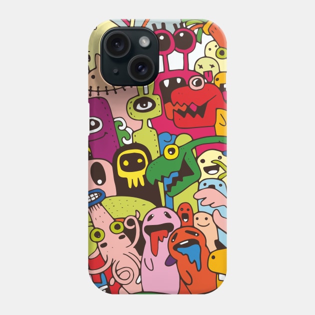 Cartoon monsters set Phone Case by Choulous79
