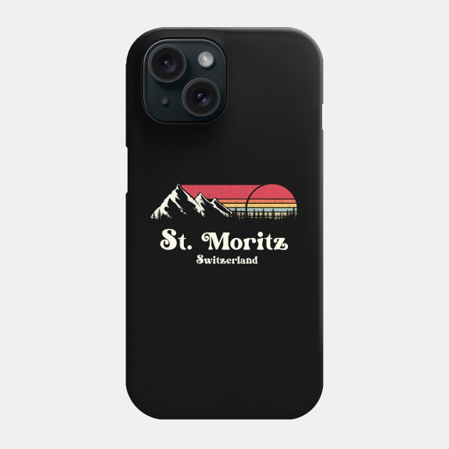 St. Moritz Mountains Phone Case by susanne.haewss@googlemail.com