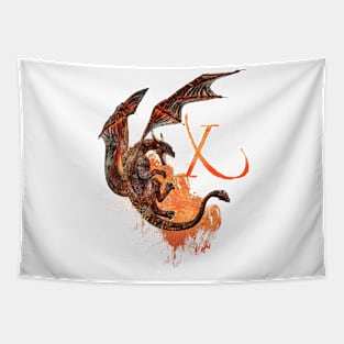 Drachen Buchstabe X Tapestry