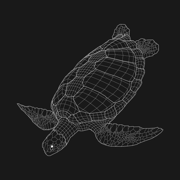 The Green Sea Turtle (White Edition) by Coster-Graphics