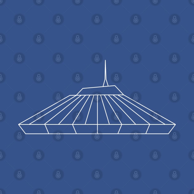 Simple Space Mountain by GrizzlyPeakApparel