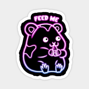 Cute Hamster Neon Magnet