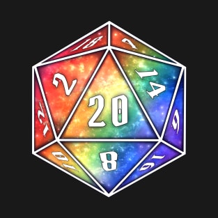 Rainbow Galactic D20 T-Shirt