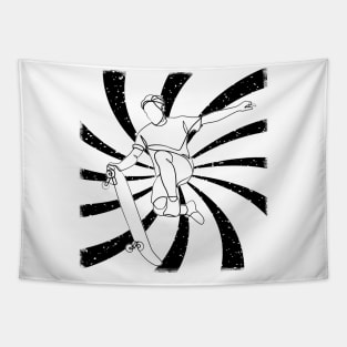 Skateboard Sport Art Tapestry