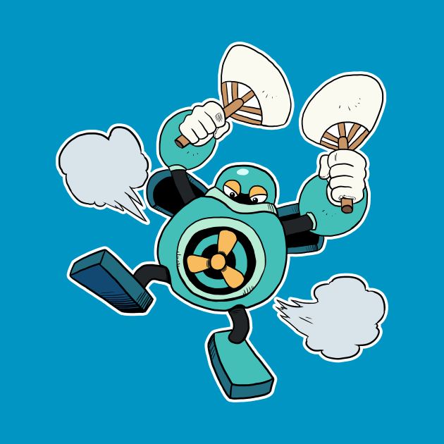 AIRCONMAN Mega Man TShirt TeePublic