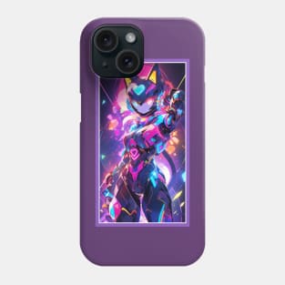 Anime Sci-Fi Cat Girl | Quality Anime Girl Artwork | Manga Girl Anime Art Phone Case