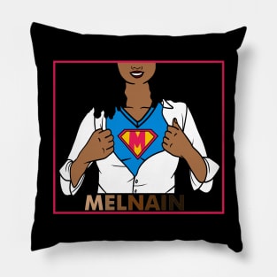 Afro African Woman, Melanin Superhero Pillow