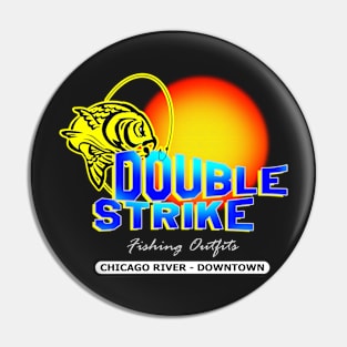 Double Strike Chicago River - Downtown Pin