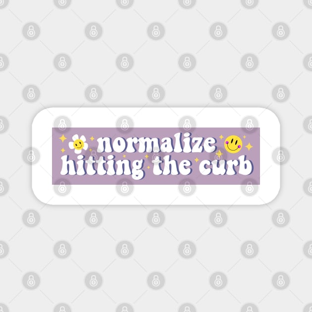 Normalize Hitting The Curb Bumper Magnet by yass-art