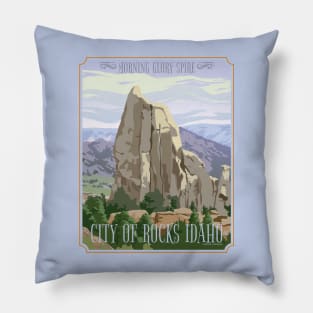 City of Rocks Idaho Travel Poster Pillow