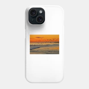 Seagulls soaring skywards Phone Case