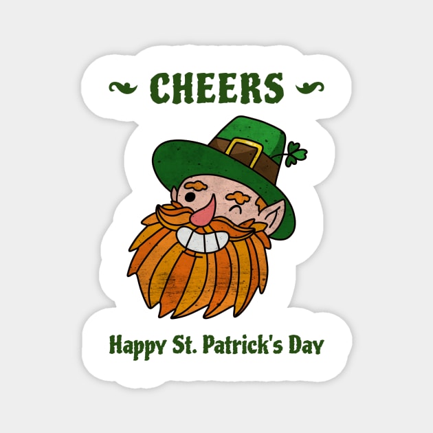 Patricks day - Cheers Magnet by FoxCrew