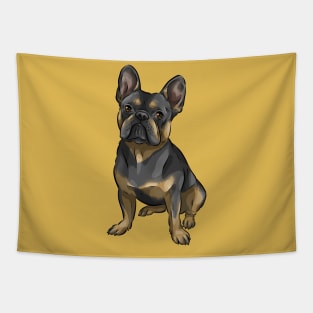 French Bulldog | Black and Tan | Cute Dog Art Tapestry