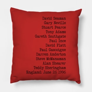 England Semi Final Team Euro '96 Pillow