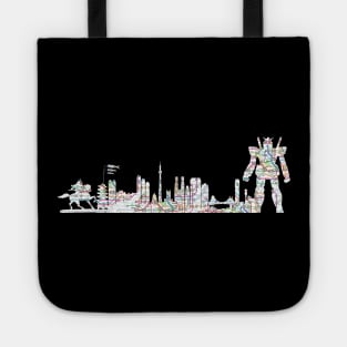 Tokyo japan skyline subway map Tote