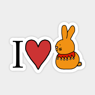 I Love My Cute Bunny Rabbit Magnet