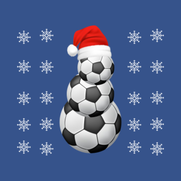 Disover Funny Football Gifts for Boys Girls Christmas Snowman Soccer - Funny Football Gifts - T-Shirt