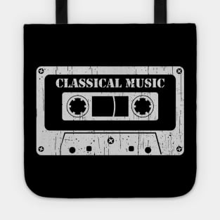 Classical Music - Vintage Cassette White Tote