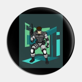 Solid Snake Pin