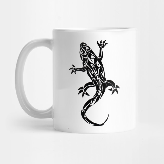 Gecko Tribal Tattoo Gecko Tattoo Mug Teepublic