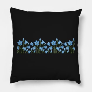 Virginia Bluebell Blue Flowers - State Flower Floral Art Pillow