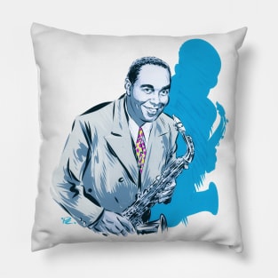 Charlie Parker - An illustration by Paul Cemmick Pillow