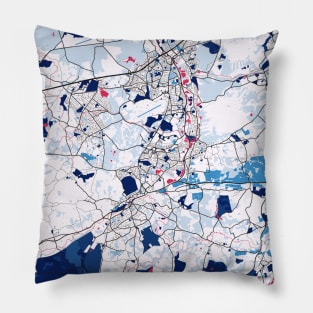 Farnham - United Kingdom MilkTea City Map Pillow