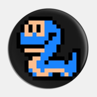 8-Bit Snake Enemy Pin