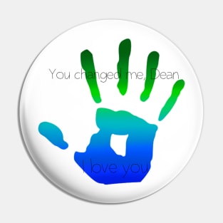 Destiel Handprint Pin